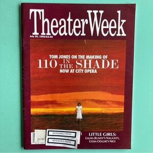 THE MAKING OF 110 IN THE SHADE Theater Week Magazine July 20 1992 Address Label